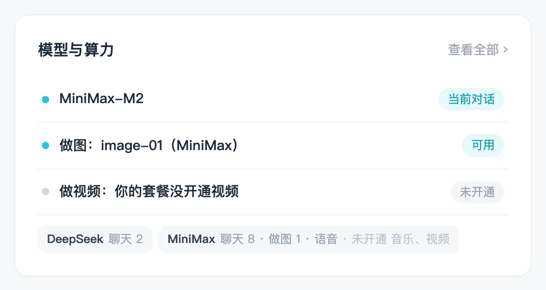 「做图:image-01 可用」就能画;写着「没开通 / 暂无可用模型」就是这家不支持